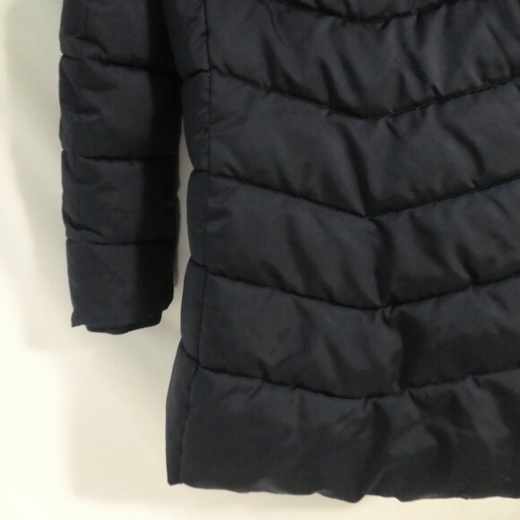 H&M | size 10-11 years | Navy Blue Hooded Quilted Puffer Coat - Parka - Jacket - Picture 11 of 13
